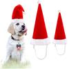 LUTER 2 Pezzi Berretto da Babbo Natale Regolabile per Cane Gatto Cappello Na