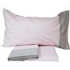 Fazzini Completo lenzuola matrimoniale set letto in morbida flanella Fazzini Baco
