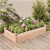 vidaXL Fioriera Rialzata da Giardino Fodera 120x60x25cm Massello Abete