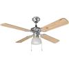 Perenz Ventilatore soffitto con luce Cromo Bicolor 7064 CR (105x42cm)