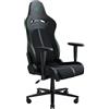 Razer Enki X - Sedia da gioco con supporto lombare integrato, sedia da scrivania/ufficio, pelle sintetica multistrato, imbottitura in schiuma, regolabile in altezza, Nero/Verde