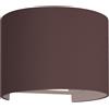 Shot APPLIQUE LED DA PARETE A DOPPIO FASCIO COLORE CORTEN MARBELLA ROUND
