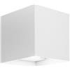 Shot APPLIQUE LED DA PARETE A DOPPIO FASCIO COLORE BIANCO MARBELLA SQUARED