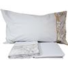 Fazzini Completo lenzuola matrimoniale set letto in flanella Fazzini Giardini D' Oriente