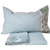 Fazzini Completo lenzuola matrimoniale set letto in flanella Fazzini Giardini D' Oriente