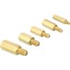 uxcell M2 M2,5 M3 M4 M5 Viti Fissaggio 50pz Ottone Esagonali Distanziatori Oro