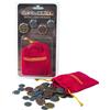 Cephalofair Games: Gloomhaven: Metal Coin Upgrade - 60 Coins & Drawstring Bag, B
