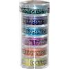 Eulenspiegel - Glitter in Poliestere Party Edition, Glitter 6 x 6 g | Glitter in polvere per viso e corpo, per Carnevale, festival e feste a tema