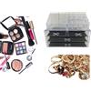 Organizer Box Porta trucco Portagioie Espositore Cosmetici 4 Cassetti
