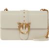 PINKO borsa a tracolla Love One Classic CL M White - Antique Gold