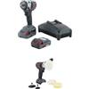 Ingersoll-Rand kit per avvitatore ad impulsi cordless W3131-K22-EU, utensile a batteria 3/8 con 20 V, utensile ad impulsi leggero e compatto