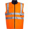 Blackrock Hi Vis Body Warmer Yellow/Navy Reversible Hi Vis Padded Gilet, Quilt Lined, Warm Work Body Warmer For Men Womens, Equestrian Hi Viz Reflective Gilet Security Safety Wear