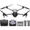 DJI Mavic 4 Pro Combo Fly More con DJI RC 2, drone con tripla fotocamera dotato di 100 MP fotocamera Hasselblad con CMOS 4/3, trasmissione video a 30 km, volo fino a 51 minuti, hub di ricarica e altro