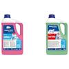 SANITEC igiene sicura Sanitec Sanialc, Detergente Concentrato Multi Superficie, 5 kg & Bakterio - Disinfettante per Ambienti, 5 kg - Lime e Mandarino
