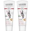 lavera Dentifricio per bambini - senza fluoro e senza coloranti - con calendula e calcio - cosmetici naturali - trattamenti dentali per bambini - dentifricio senza fluoro - vegano - biologico (1 x 75