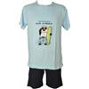 CRAZY FARM SG Pigiama uomo CRAZY FARM estivo corto t shirt mezza manica serafino pantalone