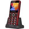 Myphone MP Halo 3 Rosso, Telefono Cellulare per Anziani Con Tasti Grandi, Pulsan