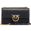 PINKO borsa a tracolla Love One Classic DC M Black - Antique Gold
