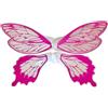 Subitodisponibile 40 Fogli in Cellophane per 10 Bouquet ALI FARFALLA FUCSIA 1G4W