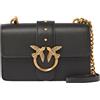 PINKO borsa a tracolla Love One Mini CL S Black - Antique Gold