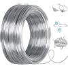 Cozary Filo Alluminio 1mm x 100 M, Filo di Ferro Modellabile, Filo Metallico per Bigiotteria Gioielli Abbellimenti, DIY Bijoux e Creazioni