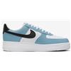 NIKE Air Force One '07, Sneaker Donna, Denim Turq Black White Cyber, 42 EU