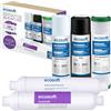 Ecosoft - Filtro ad osmosi inversa - Set di ricambi 5 fasi senza pompa con alcalinizzatore, acqua potabile domestica bilanciata | Installazione sotto lavello