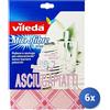 Vileda 6x Vileda Panno Microfibra Asciugapiatti (PANNO BLU O ROSA)