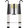 Stanew Scala Telescopica 3,8 m in Alluminio Bracciolo Removibile Estensibile Multi
