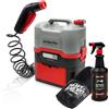 Errecom Kit Pulizia Bici: JET GUN PRO+ Idropulitrice Portatile a Batteria con Serbatoio Acqua 8 L, BKR 1101 Detergente Bike 1L + Trigger, Bike Cover Protezione per Trasporto e Stoccaggio
