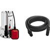 Non applicabile Einhell Gc-Dp 1020 N Pompa Acque Scure, Argento & Kit accessori tubo di aspirazi