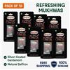 Rajnigandha Silver Pearls (confezione da 10 x 6 grammi) Breath Freshening Tra...