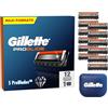 Gillette Proglide 12 Lametta Gillette Proglide Di Ricambio Per Rasoio Barba Manuale Con Doppia Lubrificazione E Lubrificazione EverGlide Una Profondità E Comfort Incredibili, Lama Barba Uomo