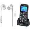 Trevi SICURO 10 Telefono per Anziani Tasti Grandi + Auricolari Con Filo HMP 696