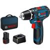 BOSCH GSR 12V-15 TRAPANO AVVITATORE A BATTERIA A LITIO 12 VOLT PROFESSIONALE