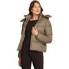 Calvin Klein Donna Piumino Down Short Puffer con Cappuccio, Beige (Brindle), 3XL