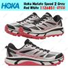 Hoka One One Hoka Mafate Speed 2 Grigio Rosso Bianco 1126851-GTCG Taglia Uomo