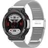 Senza Marca/Generico Per Huami Amazfit T-Rex 2 cinturino in maglia di acciaio inossidabile a scatto (