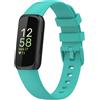 Senza Marca/Generico Per Fitbit Inspire3 cinturino in silicone a tinta unita, taglia: taglia L (verde