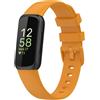 Senza Marca/Generico Per Fitbit Inspire3 cinturino in silicone a tinta unita, taglia: taglia L (giall