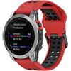 Senza Marca/Generico Per Garmin Descent G1 / Coros Vertix 22mm Cinturino in silicone a doppia fila a