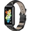 MIJOBS Per Huawei Band 7/7 NFC MIJOBS Cinturino in pelle di vacchetta (Giunto di bambù