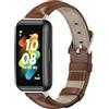 MIJOBS Per Huawei Band 7/7 NFC MIJOBS Cinturino in pelle di vacchetta (marrone argento)