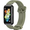 MIJOBS Per Huawei Band 7 / 7 NFC MIJOBS Cinturino in silicone traspirante (argento verd