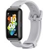 MIJOBS Per Huawei Band 7/7 NFC MIJOBS Cinturino in silicone traspirante (grigio argento