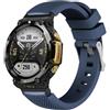 Senza Marca/Generico Per Amazfit T-Rex 2 cinturino in silicone twill (blu notte)