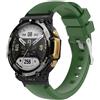 Senza Marca/Generico Per Amazfit T-Rex 2 cinturino in silicone twill (verde militare)