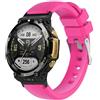 Senza Marca/Generico Per Amazfit T-Rex 2 cinturino in silicone twill (rosa rossa)