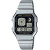 Casio OROLOGIO CASIO A130WE-1A VINTAGE DIGITALE EDGY CRONO RETROILLUMINATO LED ICONA