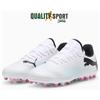 N/A Puma Future 7 Play MG Bianco Nero Scarpe Bambino Calcio Soccer 107736 01